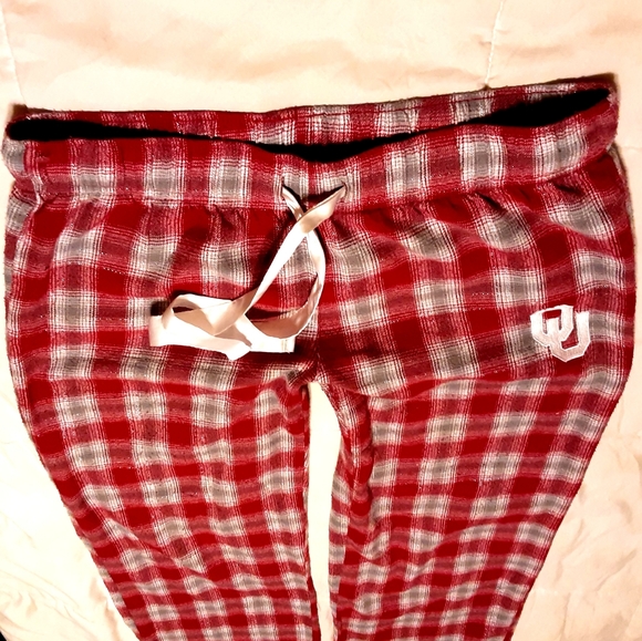 Sideline Plaid Flannel Oklahoma Univ Pants Size M - Picture 5 of 11